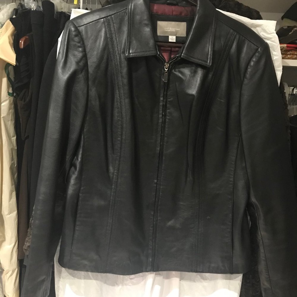 Black Lambskin LeatherJacket
